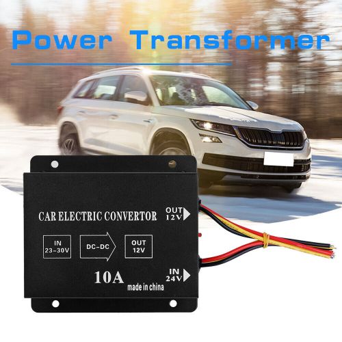 Car truck 10a 120w dc 24v-12v power converter electric voltage reducer step down