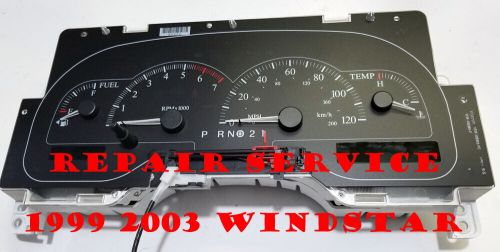 1999 to 2003 ford windstar with message center instrument cluster repair