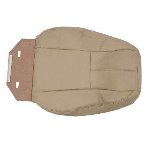 Driver &amp; passenger bottom &amp; top seat cover tan for chevy tahoe gmc sierra 07-14