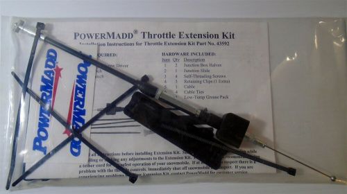 Powermadd snowmobile throttle extension kit 43592 new old stock