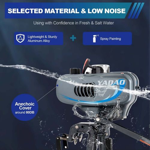 Outboard motor fishing boat engine gas powered water cooling system 2 stroke cdi