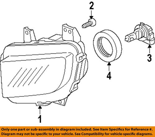 Honda oem 33201sjca01 daytime running lamp-front-daytime run lamp