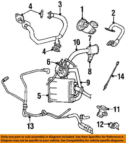 Mopar oem 4879163ab emission-vapor hose