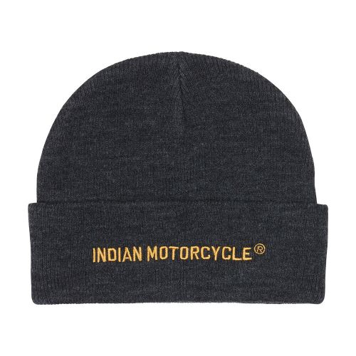 Indian motorcycle vintage speedway beanie, black - one size