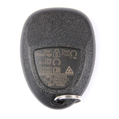 Acdelco 22951510 6 button keyless entry remote key fob