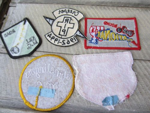 Vintage motorcycle club jacket patch lot creeper gunslingers road kill round up