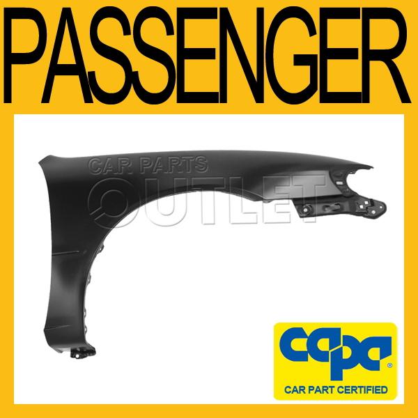 1998-2002 toyota corolla s passenger side front fender primered steel capa right