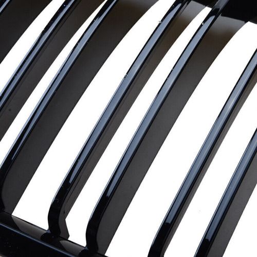 2pc m-color black front kidney grill double slat for bmw x5 x6 e70 e71 2007~2013