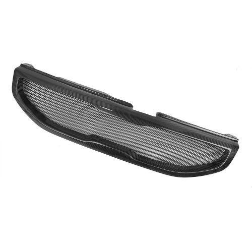 Carbon fiber front bumper grille mesh for kia sportage 2013–2015 black