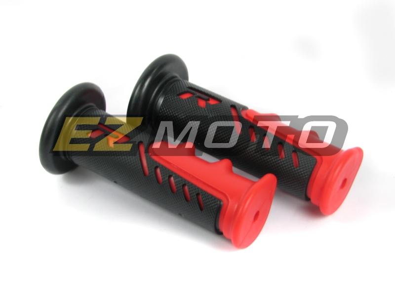 Universal hand grips for 22mm handlebar ninja 250 600 500 650 bandit gsf gsr red