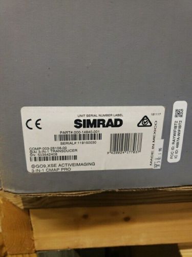 Simrad broadband 4g radar w/ 3-in-1 transducer