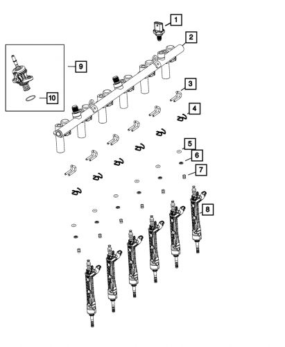 Genuine mopar injector clip 53011600aa