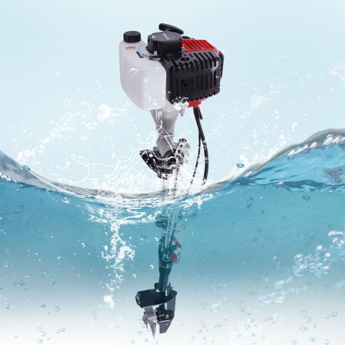 52cc outboard motor 2-stroke inflatable fishing boat motor engine heavy duty