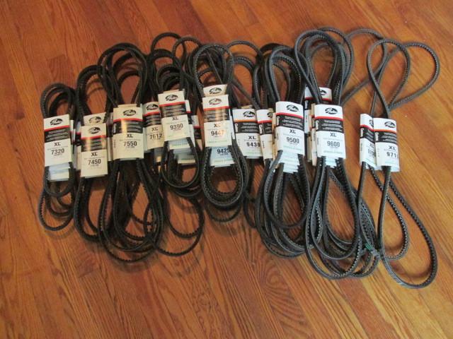 Gates belts lot of 48