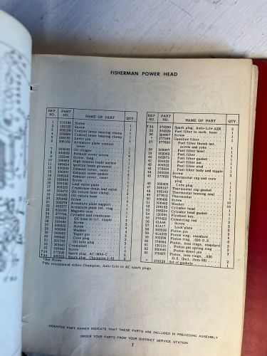 1959 johnson outboard misc. owners manuals bn19