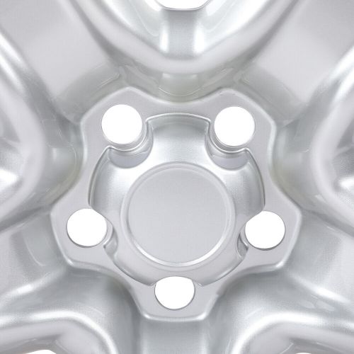 4 pc fit for 2006-2012 toyota rav4 5-spoke 17” wheel silver skin hub cap covers