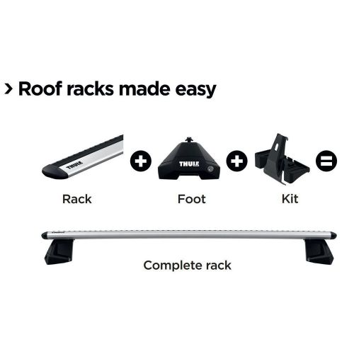 Thule probar evo roof bars aluminum fits chevrolet tracker 2013-2019 suv 5-dr wi