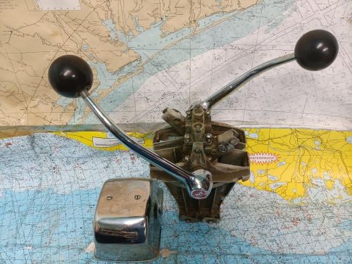 Boaters&#039; resale shop of tx 2407 5571.01 morse vintage dual lever engine controls