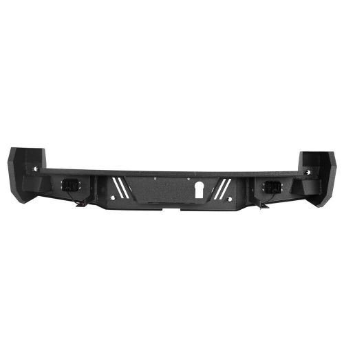 Rear bumper w/ back-up sensors holes &amp; led lights fit 2016-2023 toyota tacoma