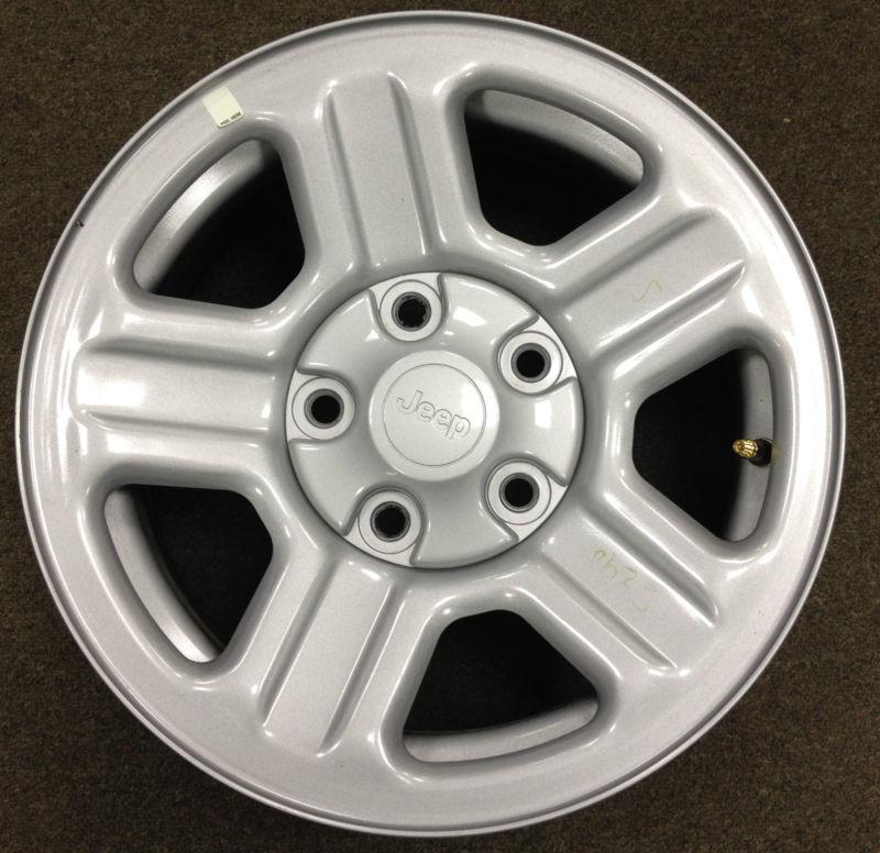 Jeep steel wheel rims w/ factory tire sensor & wheel cap (1ah73s4aac) free ship!