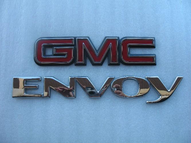 1998 1999 2000 gmc envoy rear trunk emblem logo decal badge symbol sign oem set 