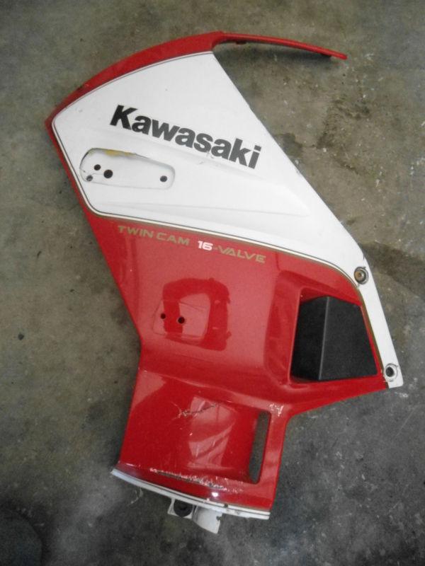 1987 kawasaki ninja zx750 zx 750 left front side cover cowl plastic fairing