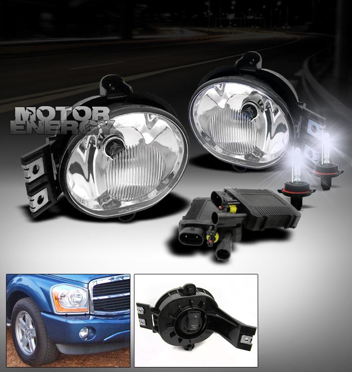 2002-2009 dodge ram/2004-2006 durango bumper fog light lamp+8000k hid kit pickup