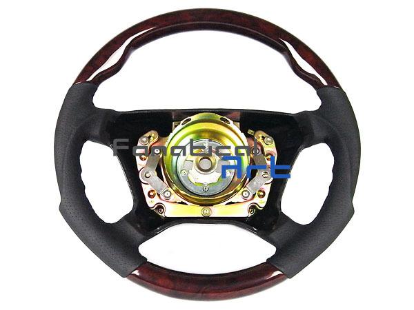 Mercedes w140 s c e sl class sport steering wheel wood