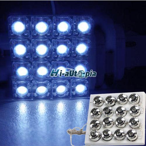 New car 16 led bulb neno auto decorative light  lamp rs-318  blue 12v 