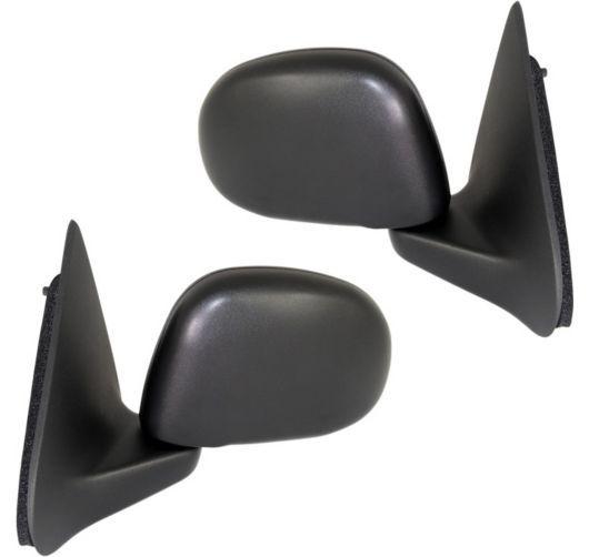 New side view mirrors manual textured black pair set lh rh body parts fits ford