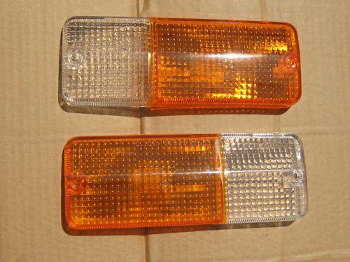 Suzuki sj samurai front turn signal, park light lens pair lh + rh new free ship