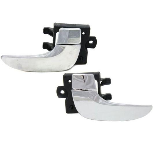 New buick rendezvous interior inside chrome front door handle pair set bodyparts