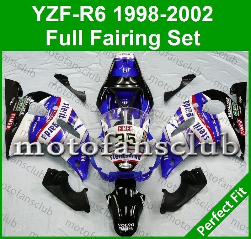 Fit yamaha yzf r6 98 99 00 01 02 yzfr6 1998 1999 2000 2001 2002 fairing #19 b