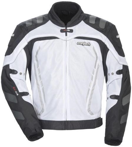 New cortech gx sport air-3 adult textile jacket, white, small/sm