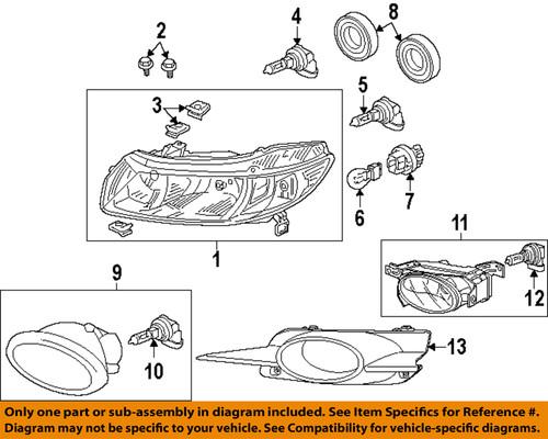 Honda oem 34301s3va11 headlamp socket-socket