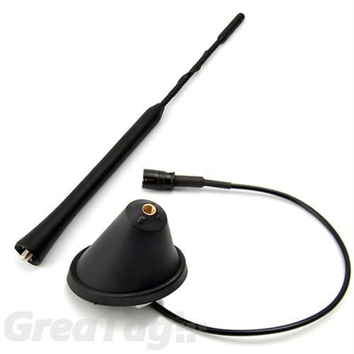 9" roof radio mast whip antenna + base for vw jetta bora passat golf gti beetle