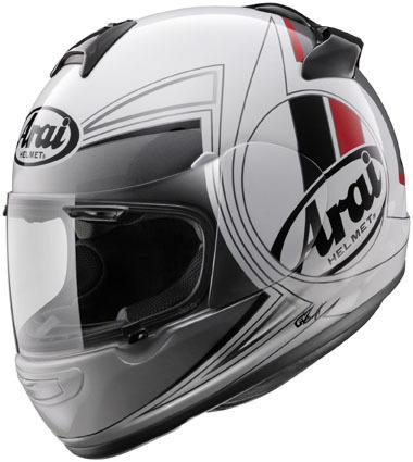 New arai vector-2 full-face adult helmet, loop/white, small/sm