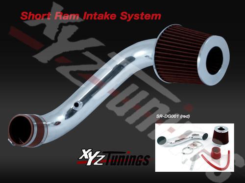 Red 95-99 neon 2.0l short ram air intake induction kit + filter 3"