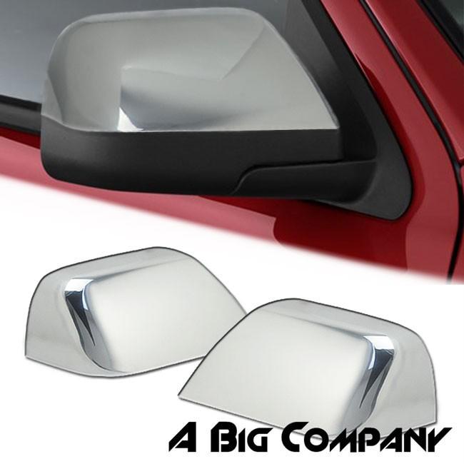 08-11 ford escape mazda tribute triple chrome 3/4 mirror rearview cover overlay