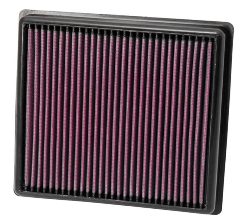 K&n filters 33-2990 - air filter; panel; h-1.25 in.; l-8.938 in.; w-8 in.