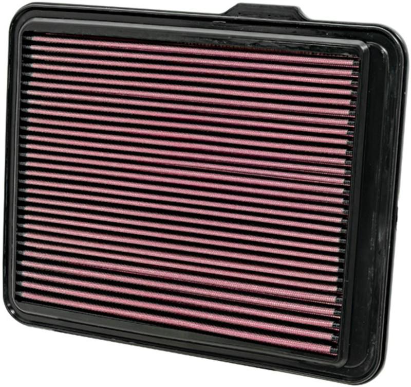 K&n filters 33-2408 - air filter; panel; h-0.813 in.; l-12.344 in.; w-9.813 in.