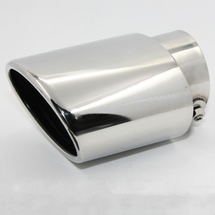 Stainless steel chrome exhaust muffler tip for honda civic sedan 2006 - 2011