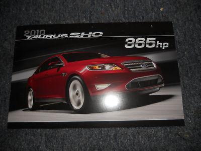 2010 ford taurus sho 365hp dealer spec sheet brochur