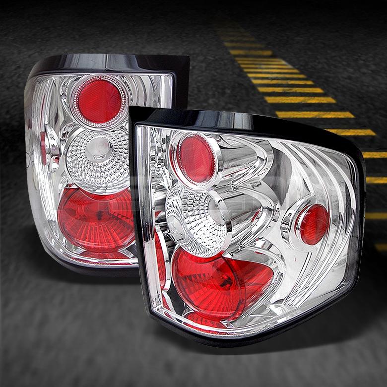 04-08 ford f150 pickup truck flareside body chrome tail brake lights lamps pair