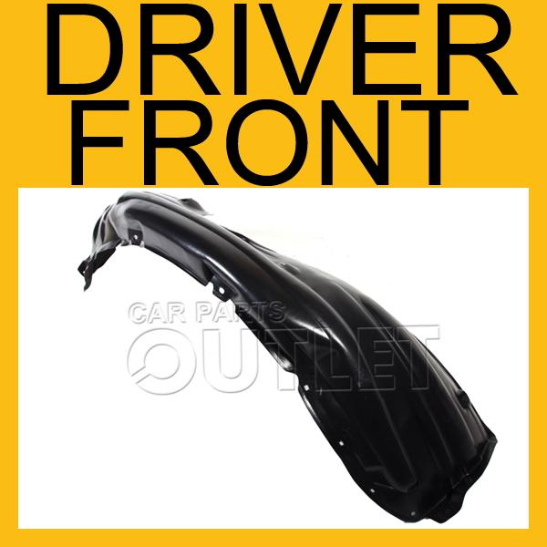 04-08 toyota solara driver front fender liner plastic splash shield se sle sport