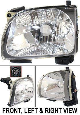 Clear lens new head lamp with bulbs left hand halogen lh driver side 8115004110