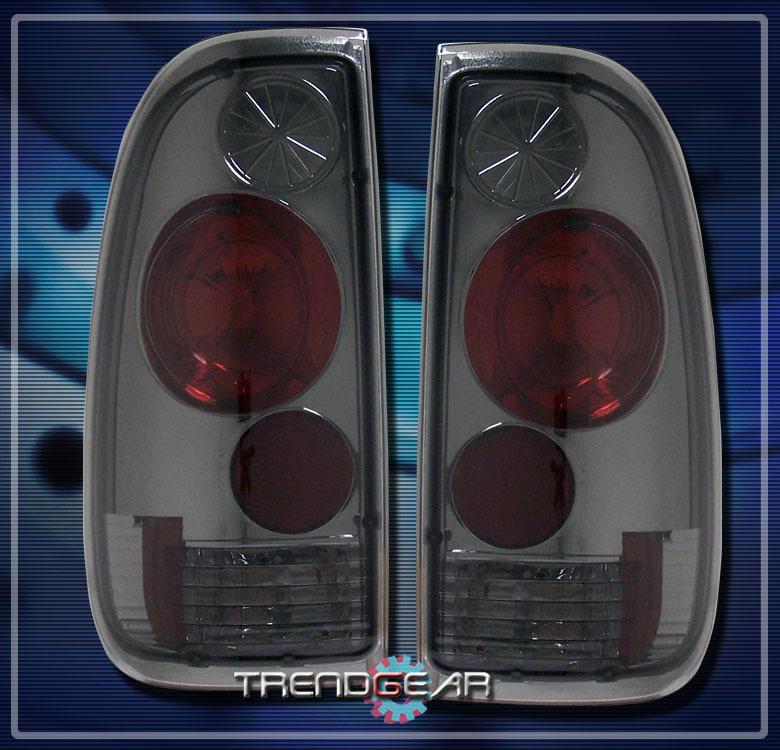 97-07 ford f-150 styleside tail light smoke fx4 lariat xl 2dr/4dr super duty stx