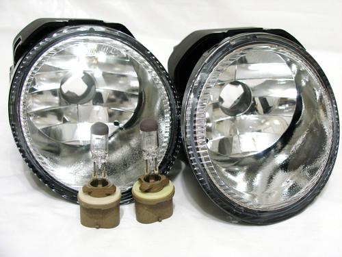 Nissan 2003 2004 xterra frontier driving fog light lamp rl h pair w/2 bulbs new