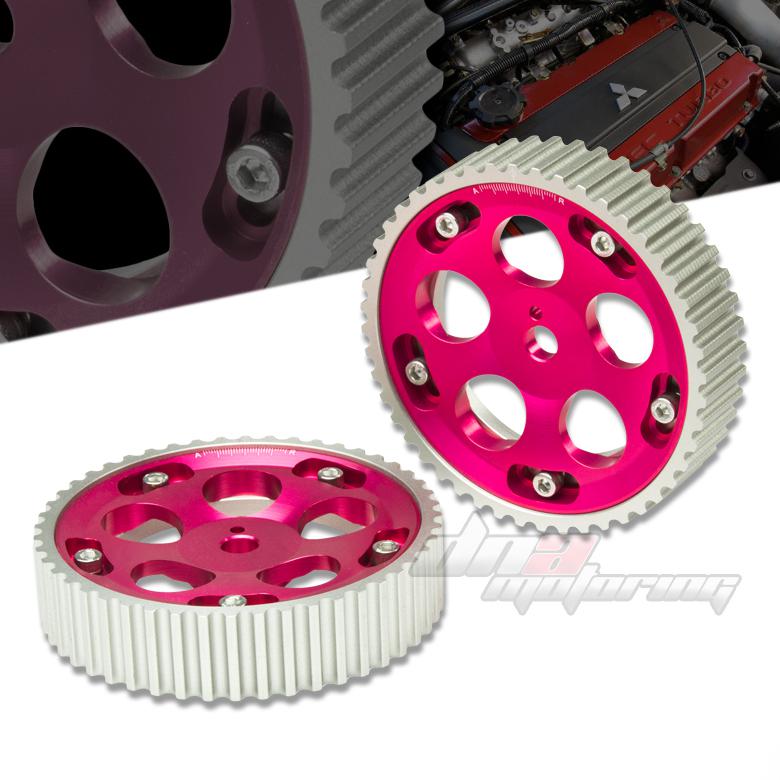 90-99 eclipse/talon/laser 2.0l dsm 1g 4g63t red anodized cam gear dohc engine