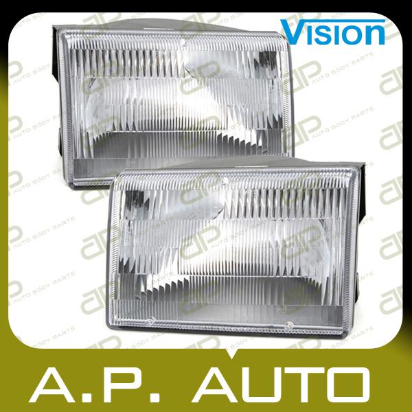 Pair head light lamp assembly 93-98 jeep grand cherokee limited laredo orvis l+r